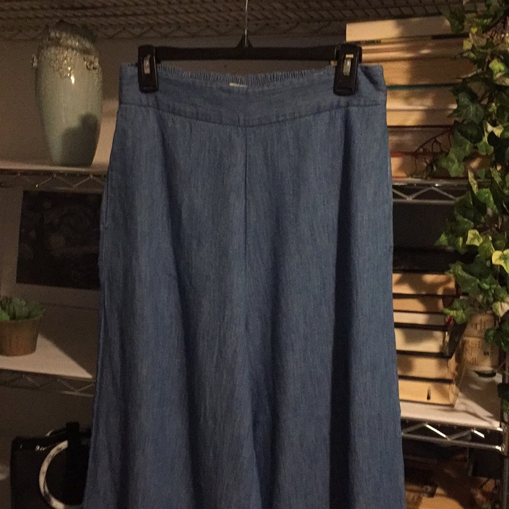 Madewell Wide leg denim crp pants like new & comfy